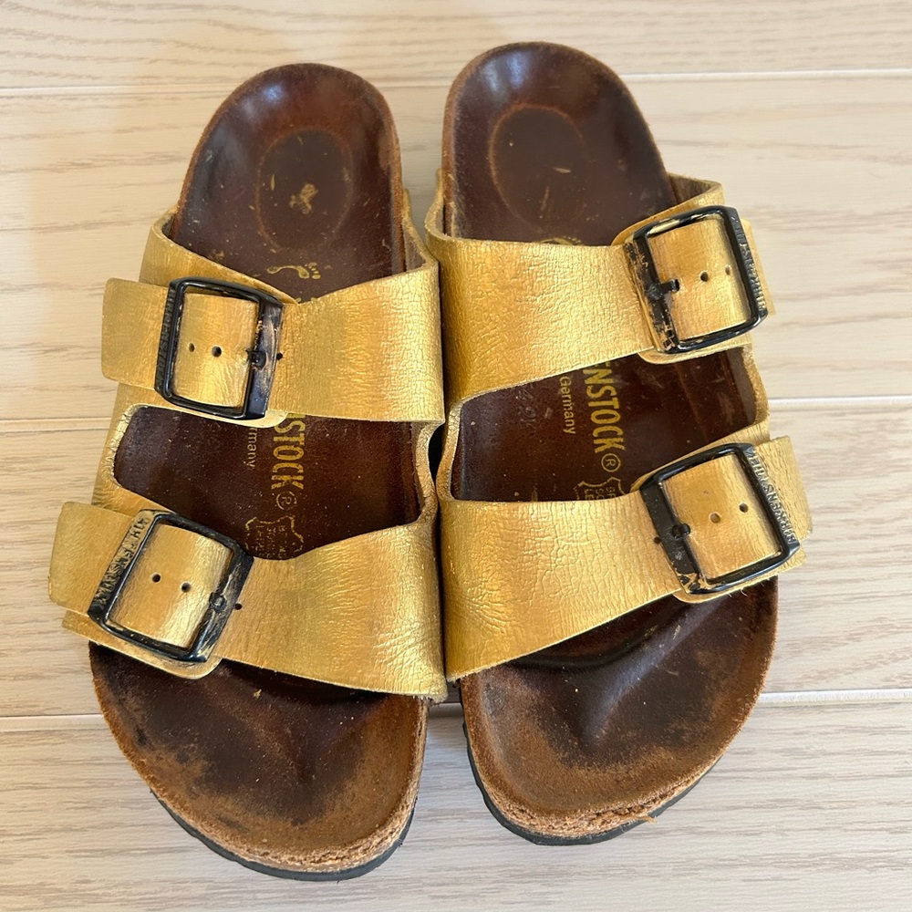 Birkenstock Gold Arizona Soft Footbed Sandal